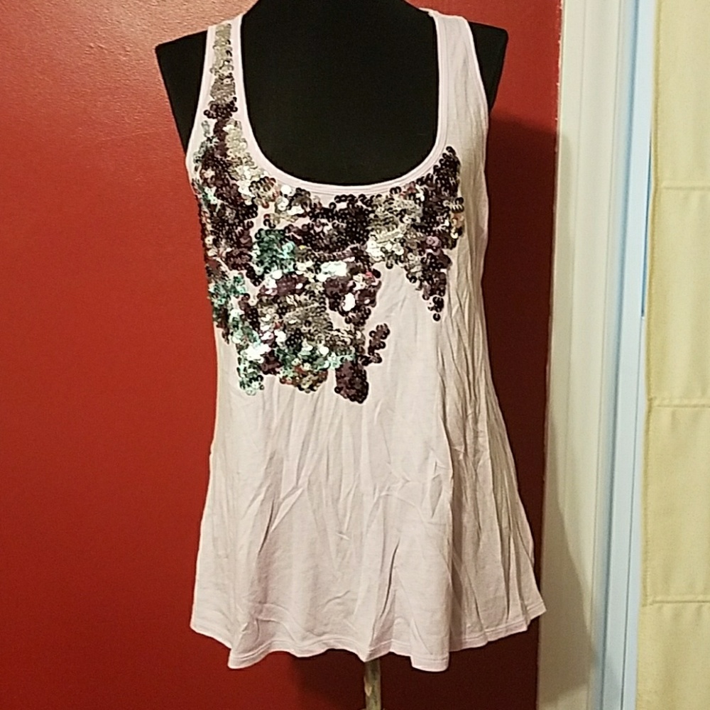 Express sequined tank size L